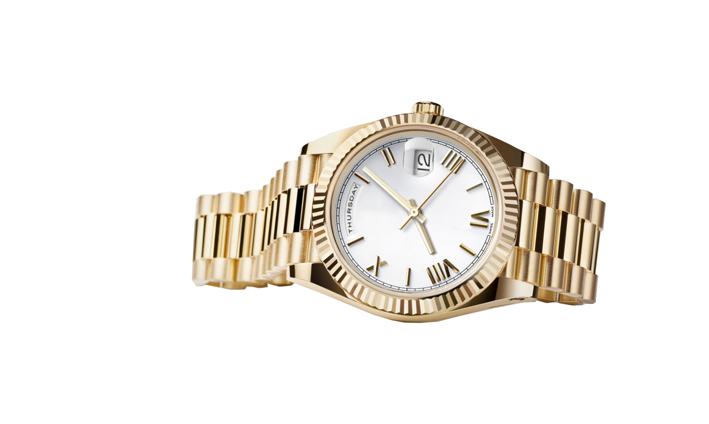 

18K Gold 40mm Watch Mens Women Gift Watch Day-Date President Automatic Designer Watches Mechanical Roma Dial 116610 Wristwatch Reloj