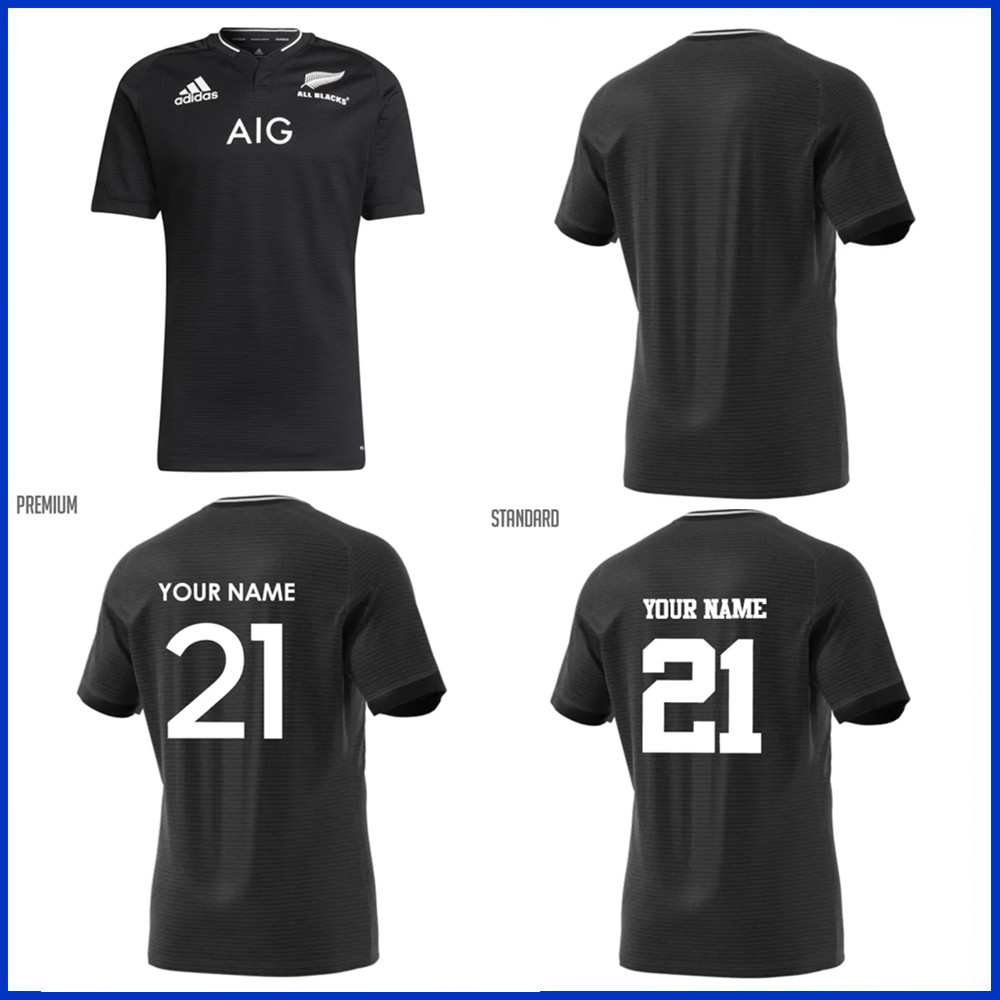 

2021 zealand new All Blacks Home Rugby Jersey Shirt 2021/22 ZEALAND NEW ALL BLACKS HOME RUGBY TRAINING JERSEY SHORTS size S---5XL, Black