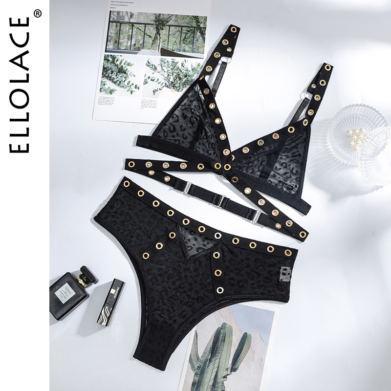 

Ellolace Sexy Bandage Lingerie Lace Underwear Transparent Bra Erotic Sensual Intimate Bla Exotic Brief Sets Leopard Brief Sets