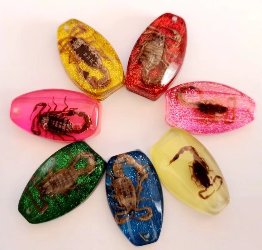 

14 pcs Unisex Vintage Scorpion Keychain Punk Insect Men Key Ring Gothic Jewelry