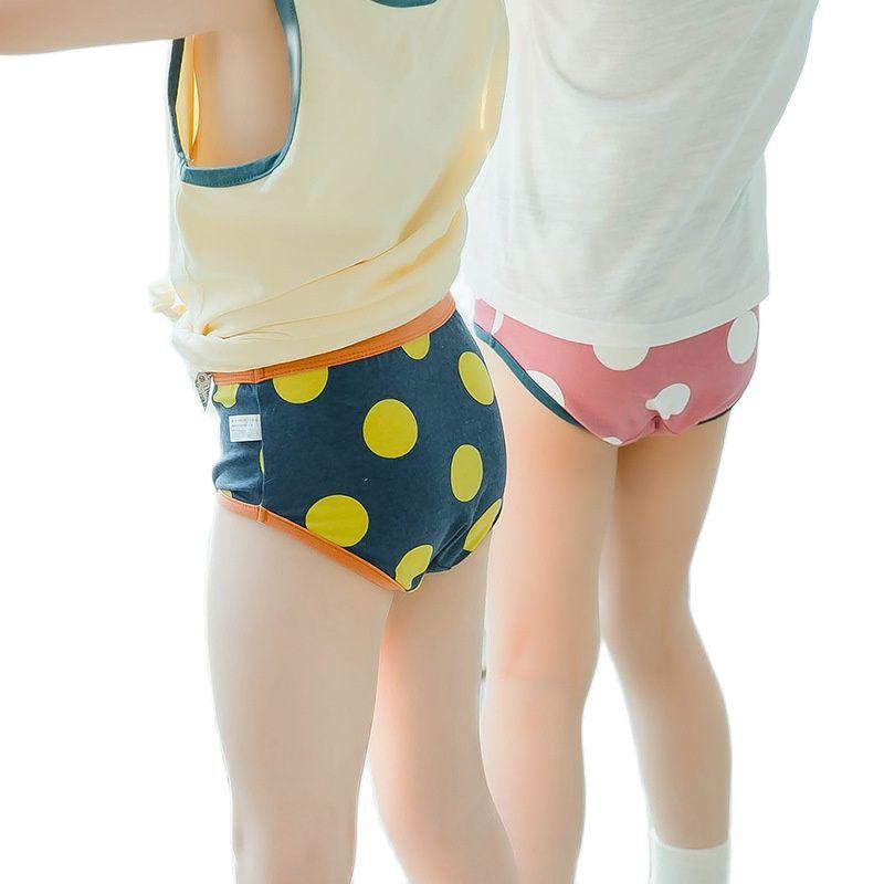 

Panties Cotton Boys Girls Underwear Soft Dot Underpants Lingerie Briefs Lovely Comfortable Children Intimate For Kids S-xl, White boy