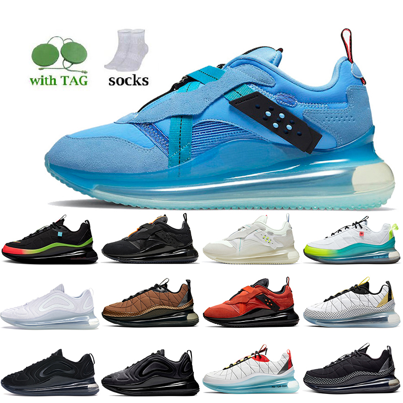 

2021 Women Mens Nik Air Max 720 Running Shoes 720-818 Slip OBJ Summit White Worldwide Pack Black Sneakers Team Orange Metallic Copper Silver Bullet Trainers, D45 black gold 36-45