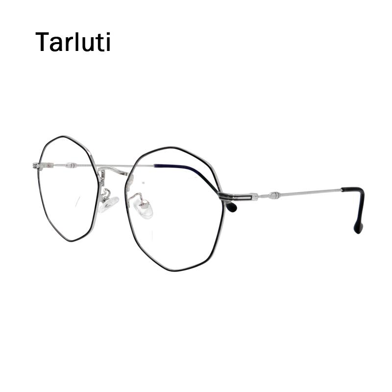 

Fashion Sunglasses Frames Glasses Frame Eyeglasses Women Optical Eyewear Round Fake Spectacle Alloy Solid Oculos De Gra