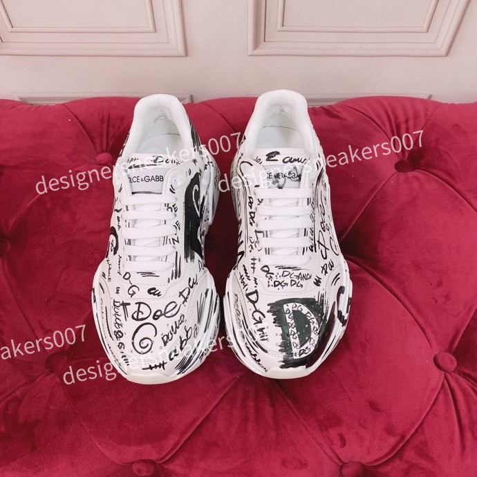 

ladies graffiti boots white shoes Men leather casual shoe flowers Platforms Print pattern fashion personality wild couple sneakers womens 35-45, 06