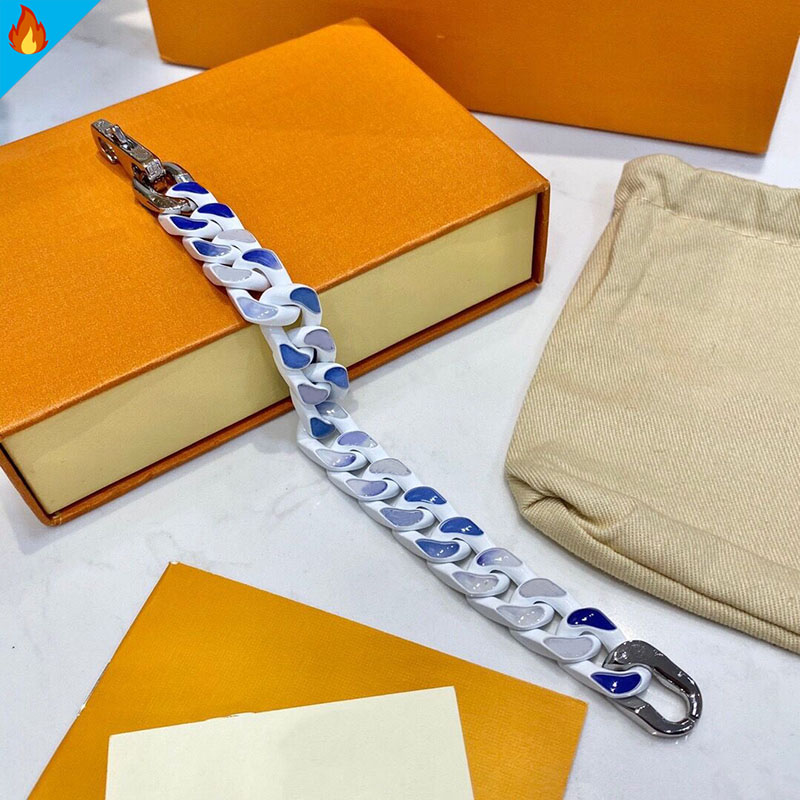 

Love Bracelet Men Blue Sky Cloud Mens Designer Bracelets Titanium Stainless Steel Women Fashion Jewelry Womens Classic Chain Tide Jariser