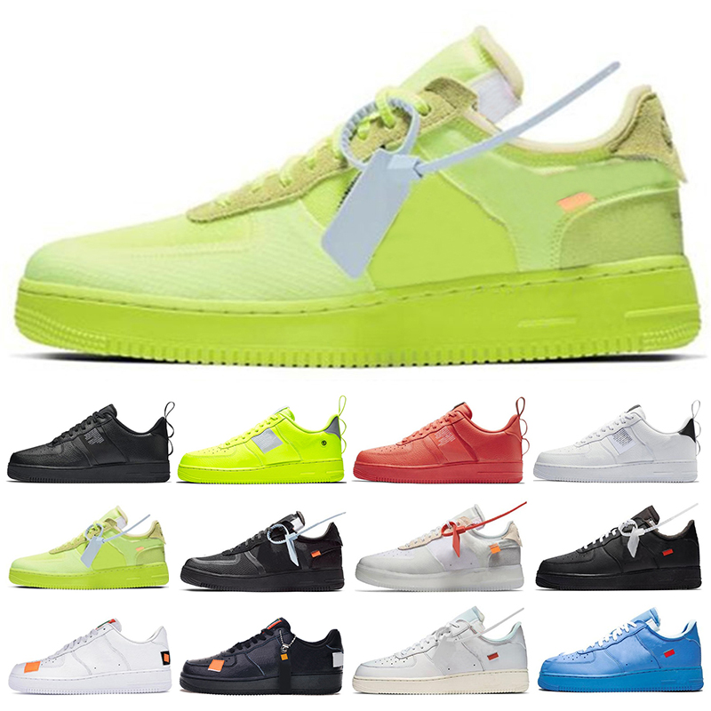 

2021 Top one Off MCA Mens women Running Shoes Blue White Red Silver Metallic Volt 2.0 Low black green GNER Designer Sneakers 36-45