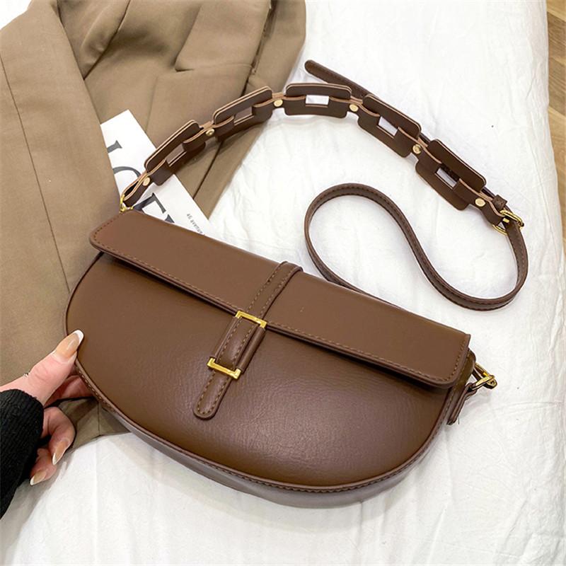 

Women Crossbody Bag Brown Fashion Shoulder For Female 2021 Designer Ladies Daily Small High Quality Personality Cross Body