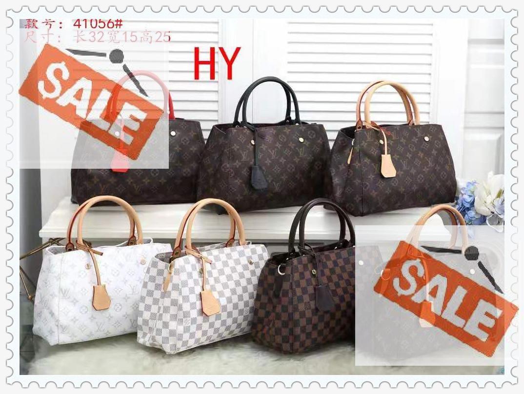 

LV LOUIS Handbags VITTON ONTHEGO Women Leather Luxury Designer Handbag Female Fashion Bag Purse 2021 Lady Tote VUTTON MICHAEL, Red;black