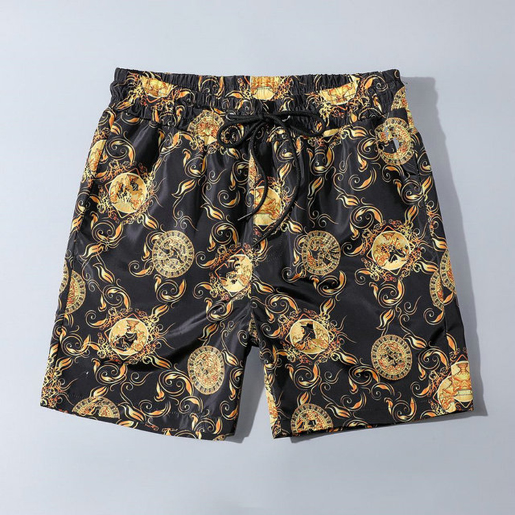 

Summer sportswear beach shorts jogger casual pants, Black