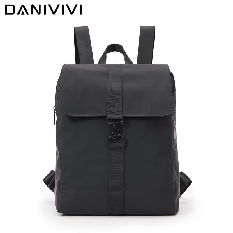 

Large Travel Backpack For Men Waterproof Black Nylon Men's School Bag Designer Laptop Softback Mochila Hombre