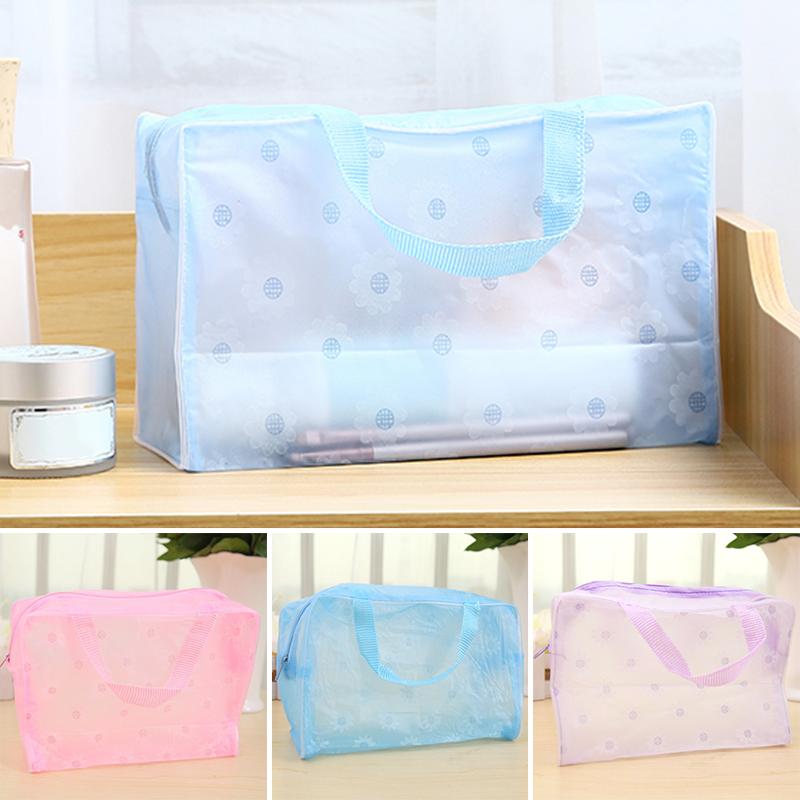 

Storage Boxes & Bins Makeup Cosmetic Bag Transparent Waterproof Cute Travel Organizer Accessories For Beach EST Organizers