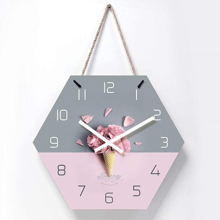 

Pink Acrylic Wall Clock Silent Vintage Royal Style Modern Design Art Orologio Da Parete Clocks Home Decor BK50BG