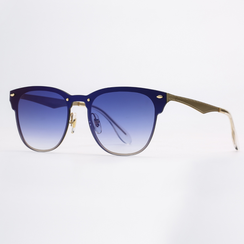 

Womens Mens Sunglasses Fashion Vintage Blaze Sunglass Driving Cat Eye UV Protection Sun Glasses with Leather Case