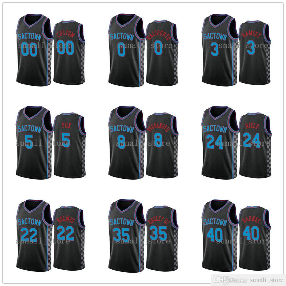 

2020-21 City Black Tyrese Haliburton De'Aaron Fox Marvin Bagley III Bogdan Bogdanovic Buddy Hield Harrison Barnes Woodard II Ramsey Jerseys