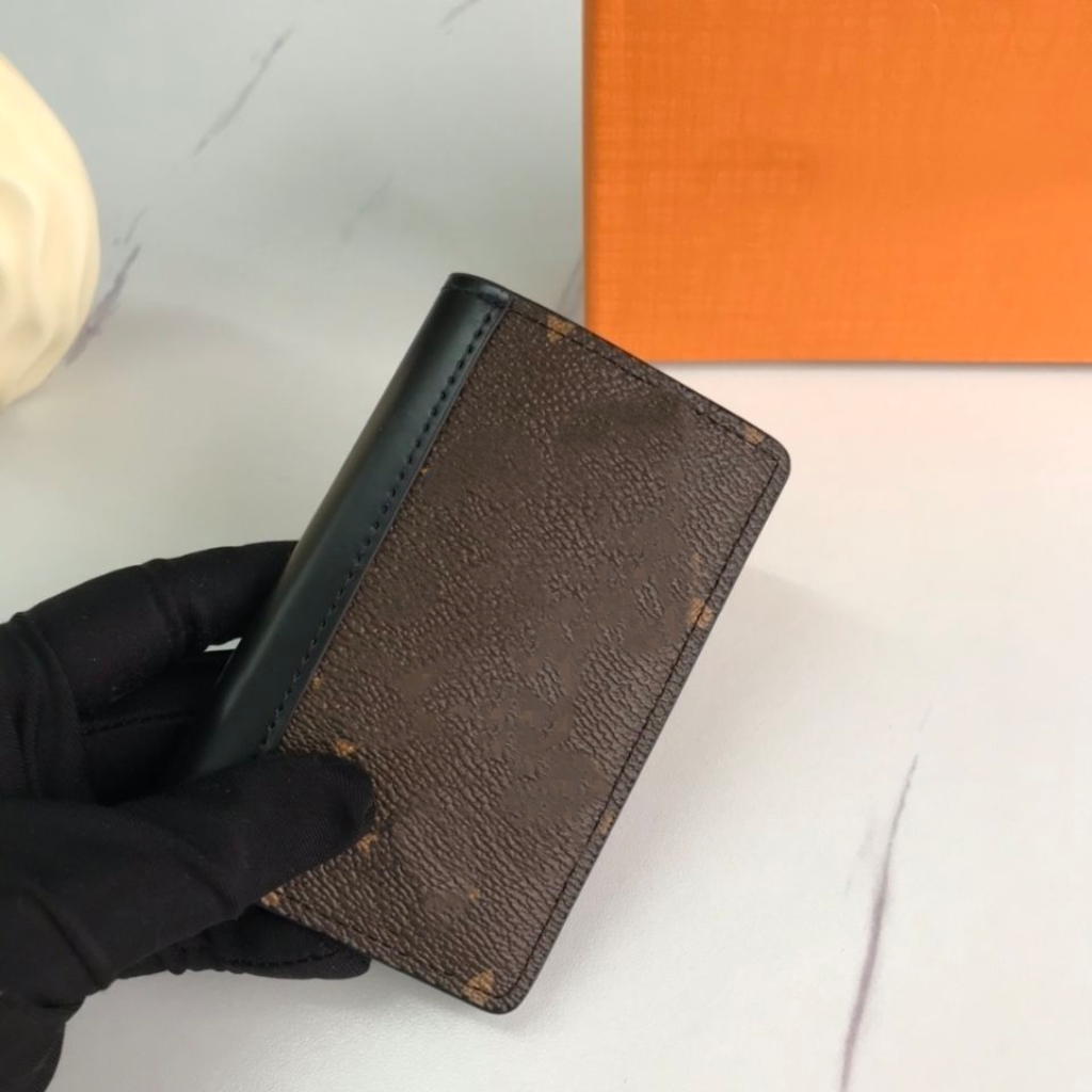 

Newest Fashion Letter Female Wallets Men's and Women's Old Flower Fight Black Leather Wallet Card Holder Multi-card Large-capacity Coin Purses Mini Clutch Bags