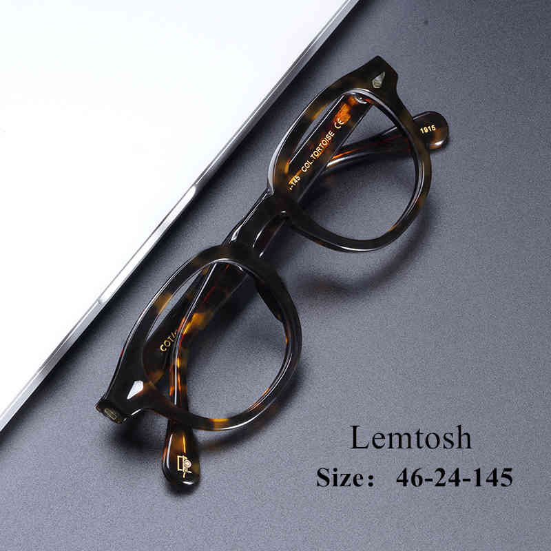 

Johnny Depp Eyeglasses Vintage Acetate Lemtosh High Quality Myopia Blue Light Blocking Computer Glasses Women