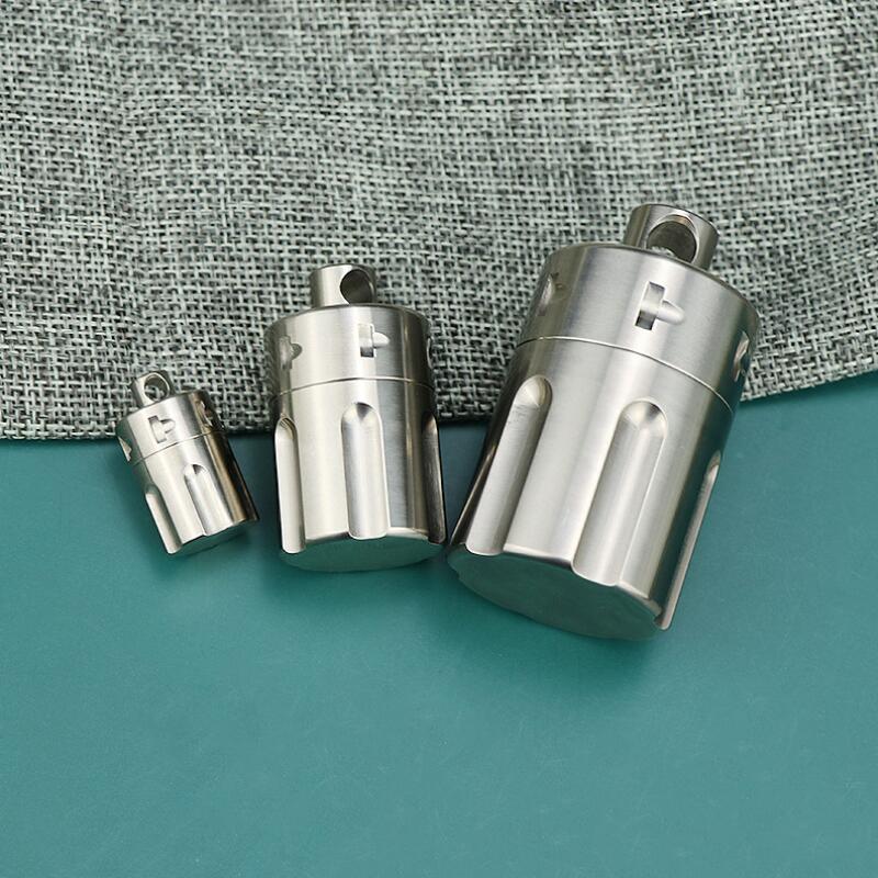 

EDC TC4 Titanium Alloy Waterproof Warehouse Pill boxes portable Mini Medicine box Factory Direct Sales AC994