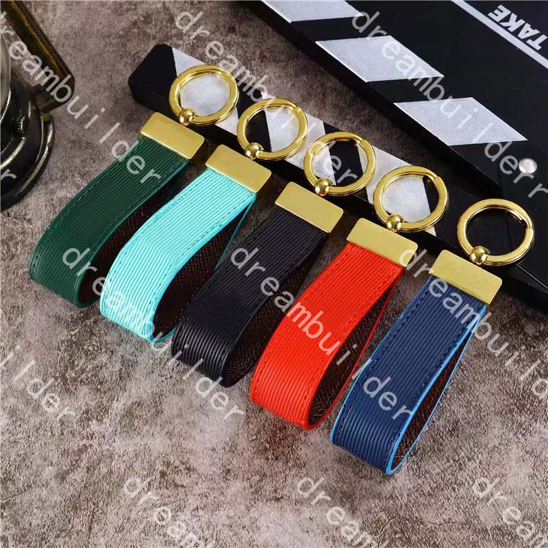 

G Luxury fashion Designer straps Handmade PU Leather Car Keychain Women Bag Charm Pendant Accessories