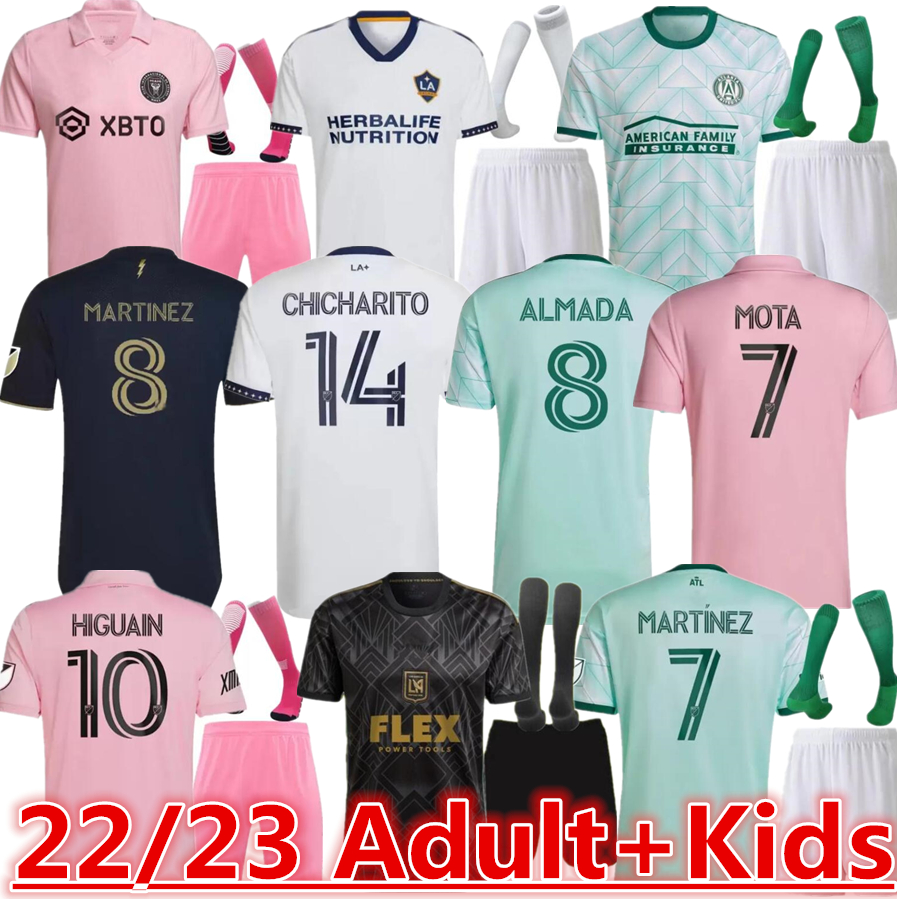 

2022 2023Inter Miami BECKHAM Atlanta United FC soccer jersey MATUIDI HIGUAIN TRAPP Jean Mota vela Acosta Montreal FC 22 23 Cincinnati New York City nycfc LA Men+kids 88, Blue