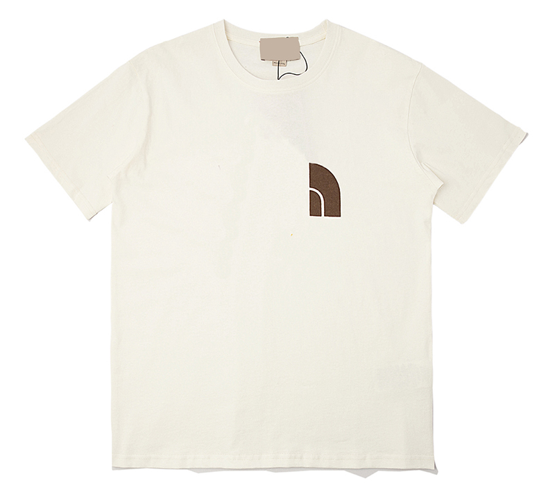 

Europe Hip Hop Italy USA Collaborate Letter Print T Shirt Skateboard street Cool Tshirt Men Women Cotton Short Sleeve Tee, Brown
