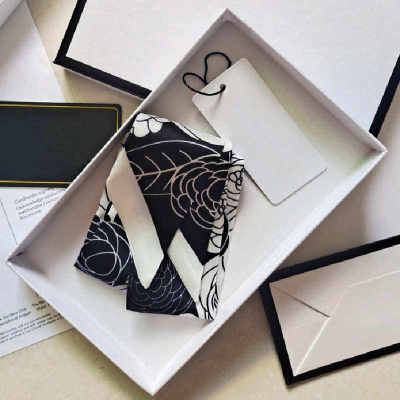 

Designer 100% Silk Scarf Headband Luxury Women SilkScraves Muffler Hair Bands