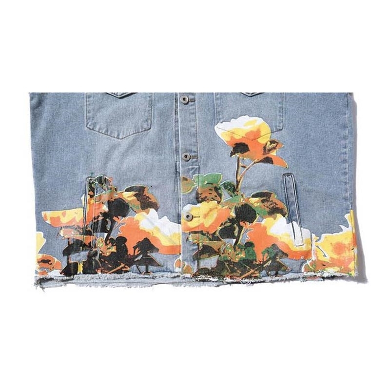 KIOVNO Hip Hop Men Flower Printed Denim Jackets Coats Fashion Loose Casual Jeans Jackets Outwear For Male Size S-2XL Streetwear (8)
