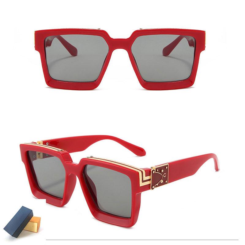 

High Quality Womans Sunglasses M96006 MILLIONAIRE Luxury Fashion Mens Sun glasses UV Protection men Designer eyeglass Gradient Metal hinge spectacles with boxs