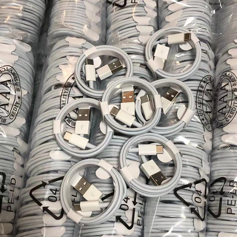 

High speed USB-C 1M 3ft Fast Charging Type C Cables Charger for Samsung Galaxy S10 S9 S20 note 10 Universal Data Charge Adapter, White