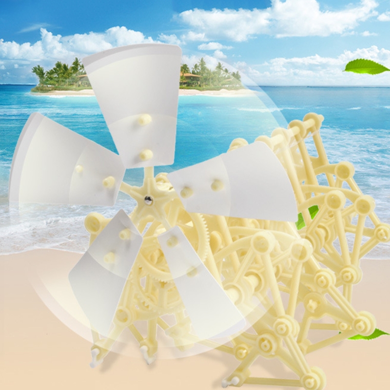 

40JC Wind Power Beast Bionic Invention Toys Manual Robot Puzzle Science Experiment