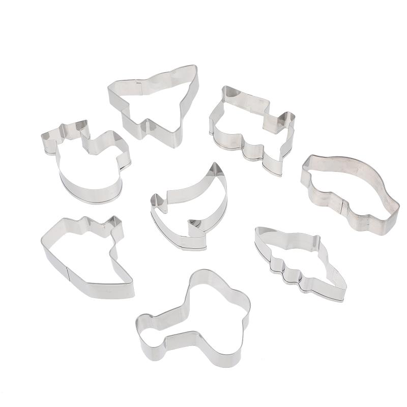 

Baking Moulds 1 Set Car Biscuit Cutters Pastry DIY Supplies (Silver)