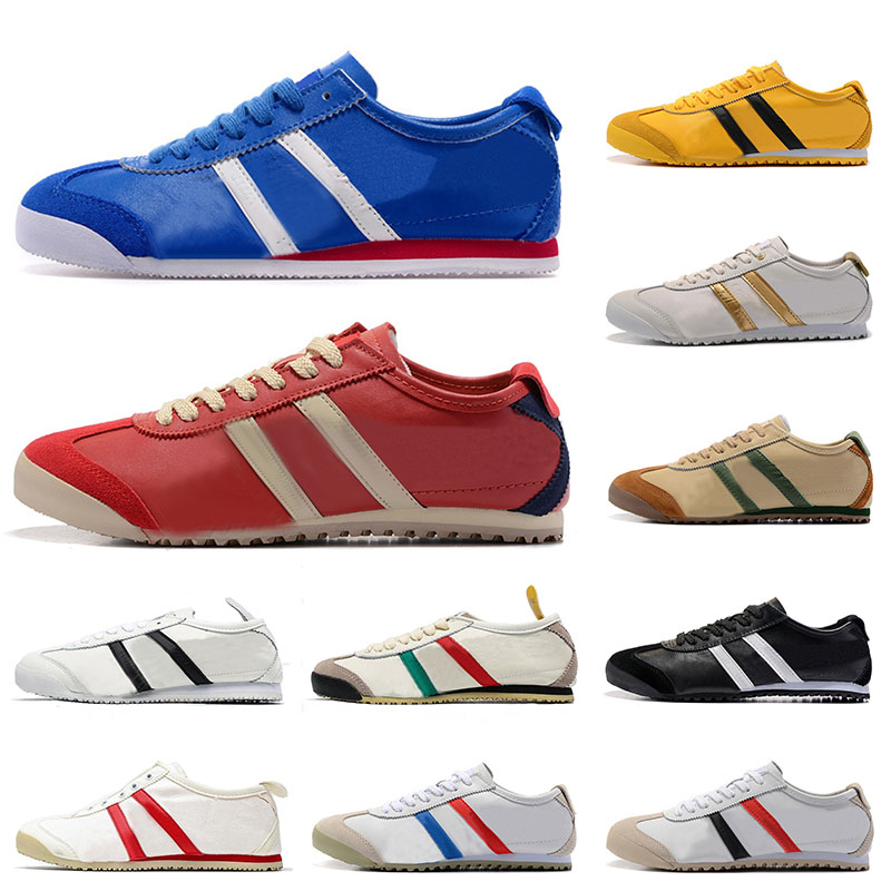 

Big Size 36-45 Onitsuka Tiger Mexico 66 Mens Womens Running Shoes Black White Jogging Trainers Red Blue Yellow Green Sports Designers Sneakers Men's Women's, A4 36-45