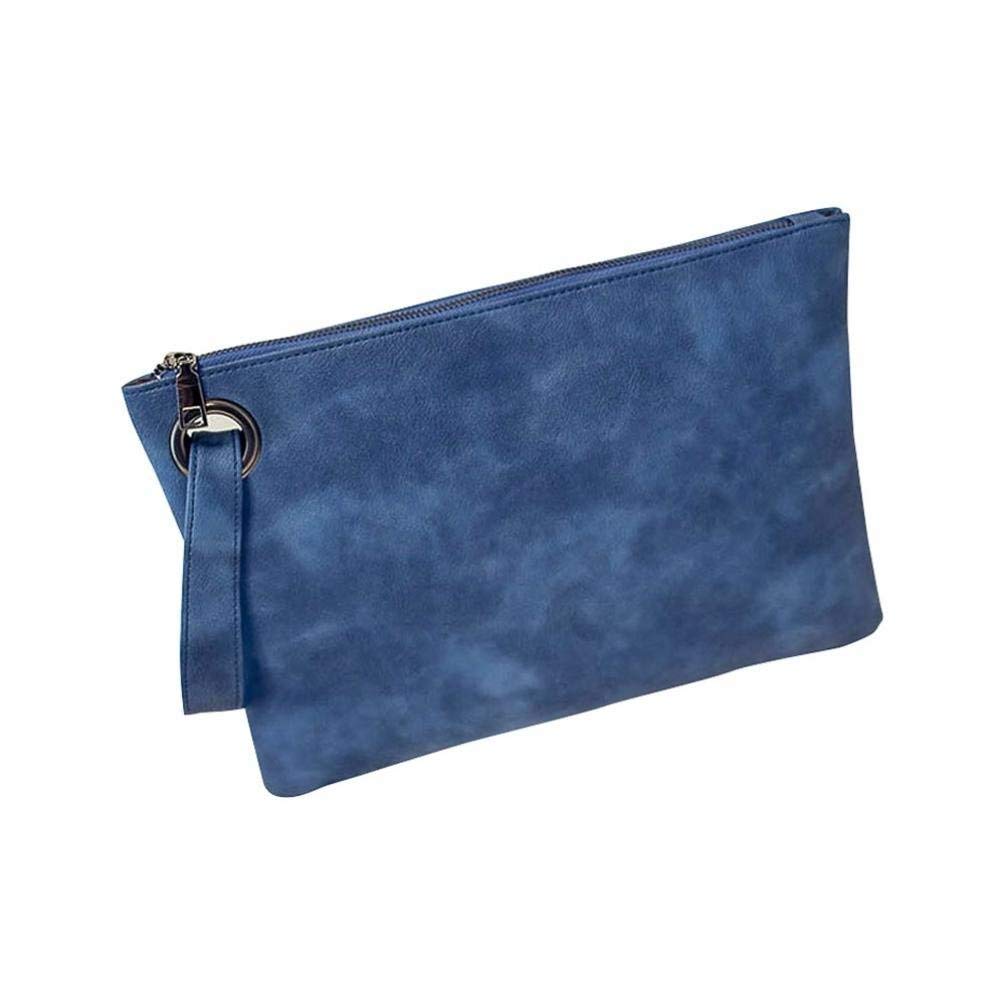 

Oversized Clutch Bag Purse, Women's PU Leather Evening Wristlet Handbag Pouch
