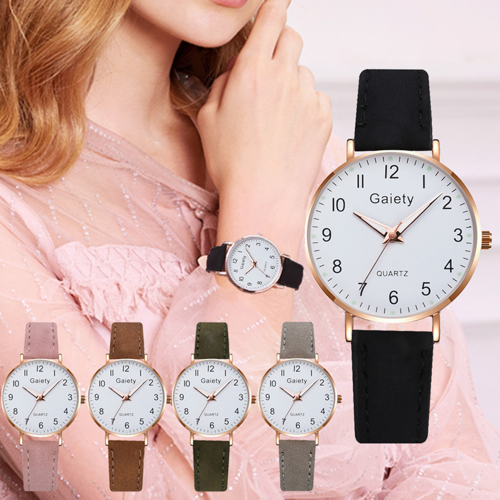 

Luxury Elegant Woman Watch Temperament Ladies Belt Watch Analog Luminous Quartz Watch For Women
