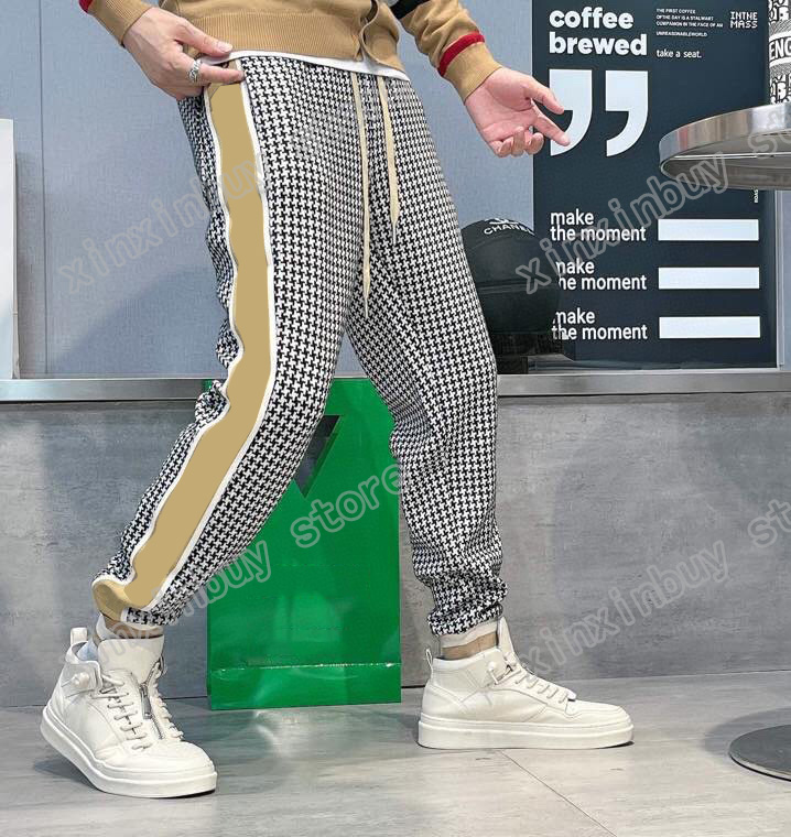 

21ss France Mens womens designer pants fashion Italy pant Side webbing men women casual cotton black yellow white, Multi
