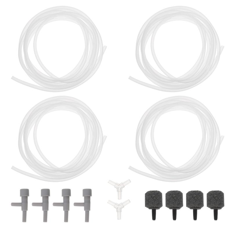 

Air Pumps & Accessories 2 Sets Of Aquariums Oxygen Pump Fittings Flexible Tubing Hose Fish Tank Adapter