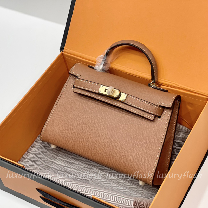 Genuine Leather 20cm Fashion Lady Handbags Designer Handle Purses Mini Small Purses Classic Golden Hardware Cowhide High Quality Multicolor