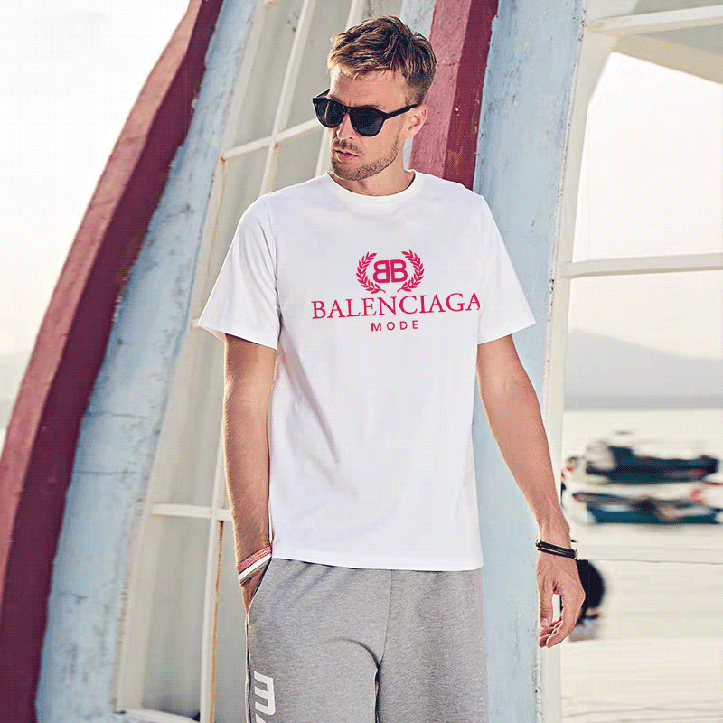 

France Balancaiga Men  Women Designer T Shirts Short Summer Fashion Casual with Brand Letter Embroidery High Quality Designers Clothing Balencaiga, Size chart