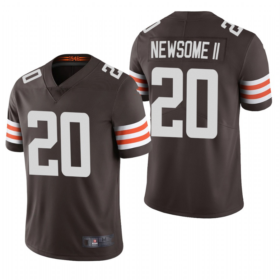 

custom men women youth #20 Greg Newsome #28 Jeremiah brown white black Home Jersey
