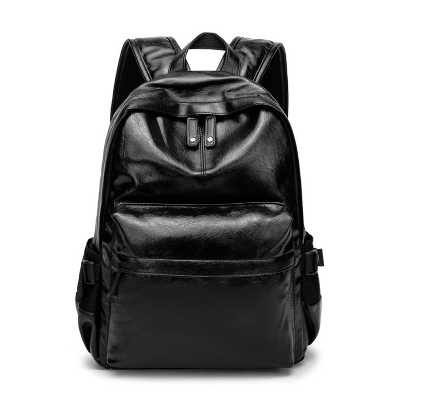 

Men High quality leather Backpacks Vintage Female Shoulder Bag Sac a Dos Travel Ladies Bagpack Mochilas School Bags For Girls, Black