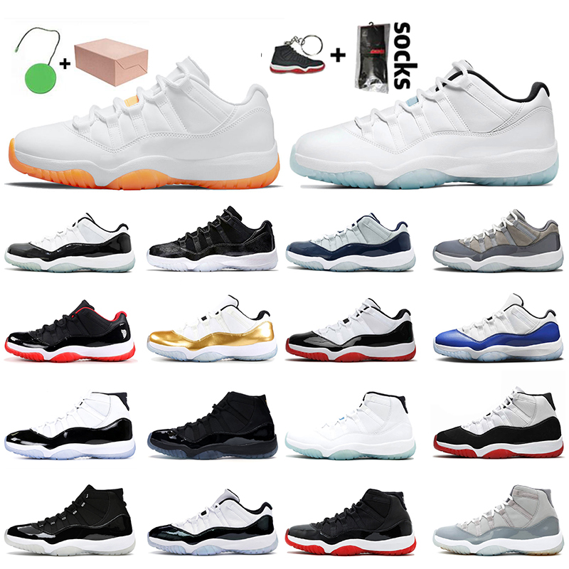 

2021 Men Womens With Box Jumpman 11 11s Basketball Shoes Mens Sneakers Trainers Low Legend Blue Citrus High Bred Cool Grey Closing Ceremony, #19 high platinum tint 36-47