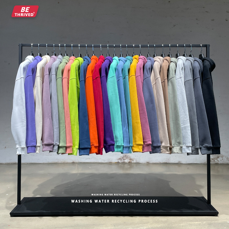 

aw2021 new plush off shoulder hoodie solid color brand loose hoodie inf (2622), Black