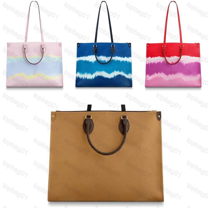 

Designer Escale ONTHEGO on the go Women Handbags tote bag Fashion Large Duplex Printing Different Style Bags Handbag M45121, M45119-pink-letter flower