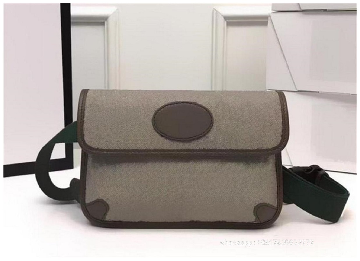 

Newest classic Stlye High-quality luxury designer belt bag Waist purse Tiger head Chest shoulder bags handbags Crossbodys purses with box free ship 965, Black