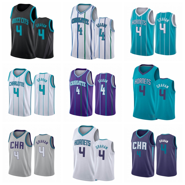 

Basketball Jersey Charlotte Hornets MEN Devonte' Graham 2019-20 Icon Gray, Black