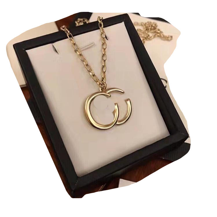 

Luxury Brand Designer Letter Pendant Necklaces Chain Copper Design Gold Necklace Sweater Newklace for Women Wedding Jewerlry Accessories Top Quality