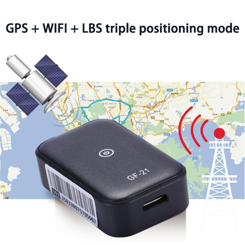 

Car GPS & Accessories GF-21 Mini WiFi Tracker Locator Anti-Theft Anti-Lost Recording Tracking Device APP Control Support TF Card