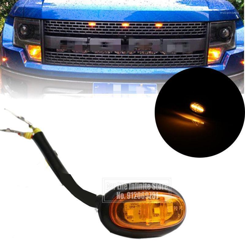 

Emergency Lights 1pcs Grille Side Marker Lamps Decorative Fit For F-150 Raptor 2022 Auto Replacement Parts Amber Lamp