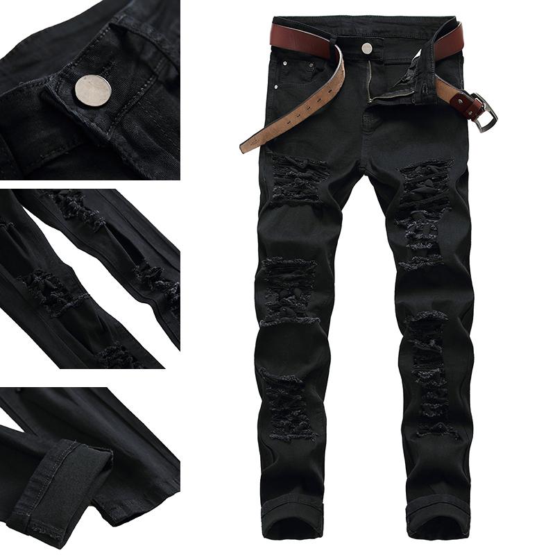 

Men's Jeans 2021 Trendy Brand Spring And Summer Korean Style Slim Fashion, Black