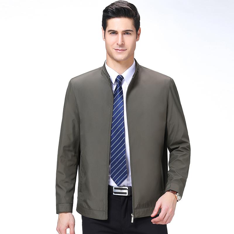 

Men's Trench Coats Zipper Windbreaker Casual Men Slim Fit Standing Collar Jacket Windproof Coat, Blue