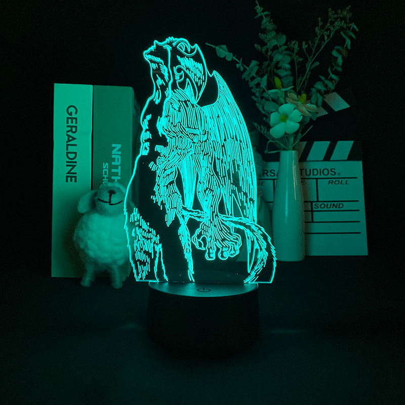 Kids Lamp 3D DEVILMAN crybaby LED Illusion Anime Night Light APP Control Nightlight Atmosphere Decor Cool Gift for Birthday Holiday-image-696546691